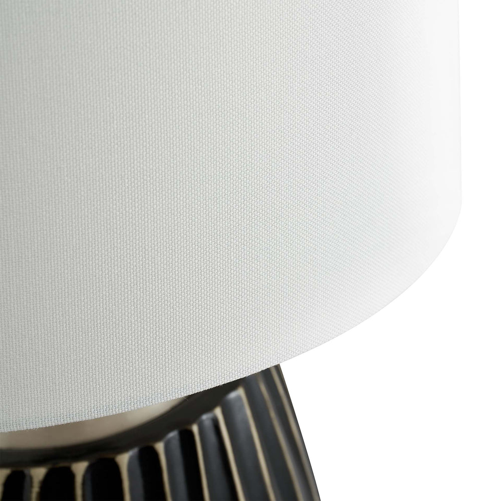 Ruma Grey Textured Ceramic Table Lamp | Lighting | Rūma