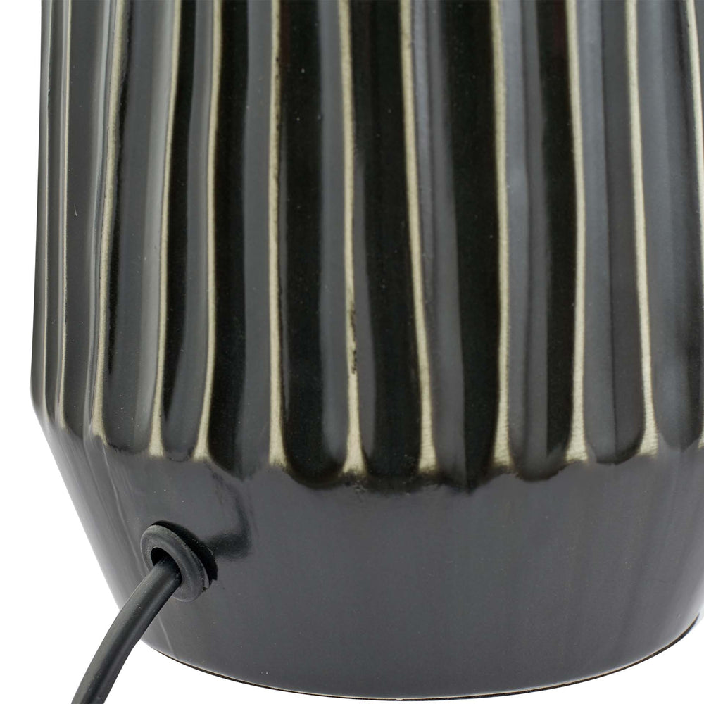 Ruma Grey Textured Ceramic Tall Table Lamp | Lighting | Rūma
