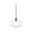 Ruma Clear Ribbed Glass Oval Pendant | Lighting | Ruma