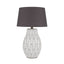 Ruma White Geometric Stoneware Table Lamp | Lighting | Rūma