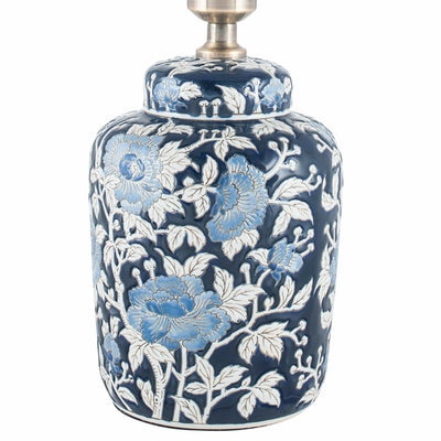 Ruma Blue Floral Table Lamp | Lighting | Rūma