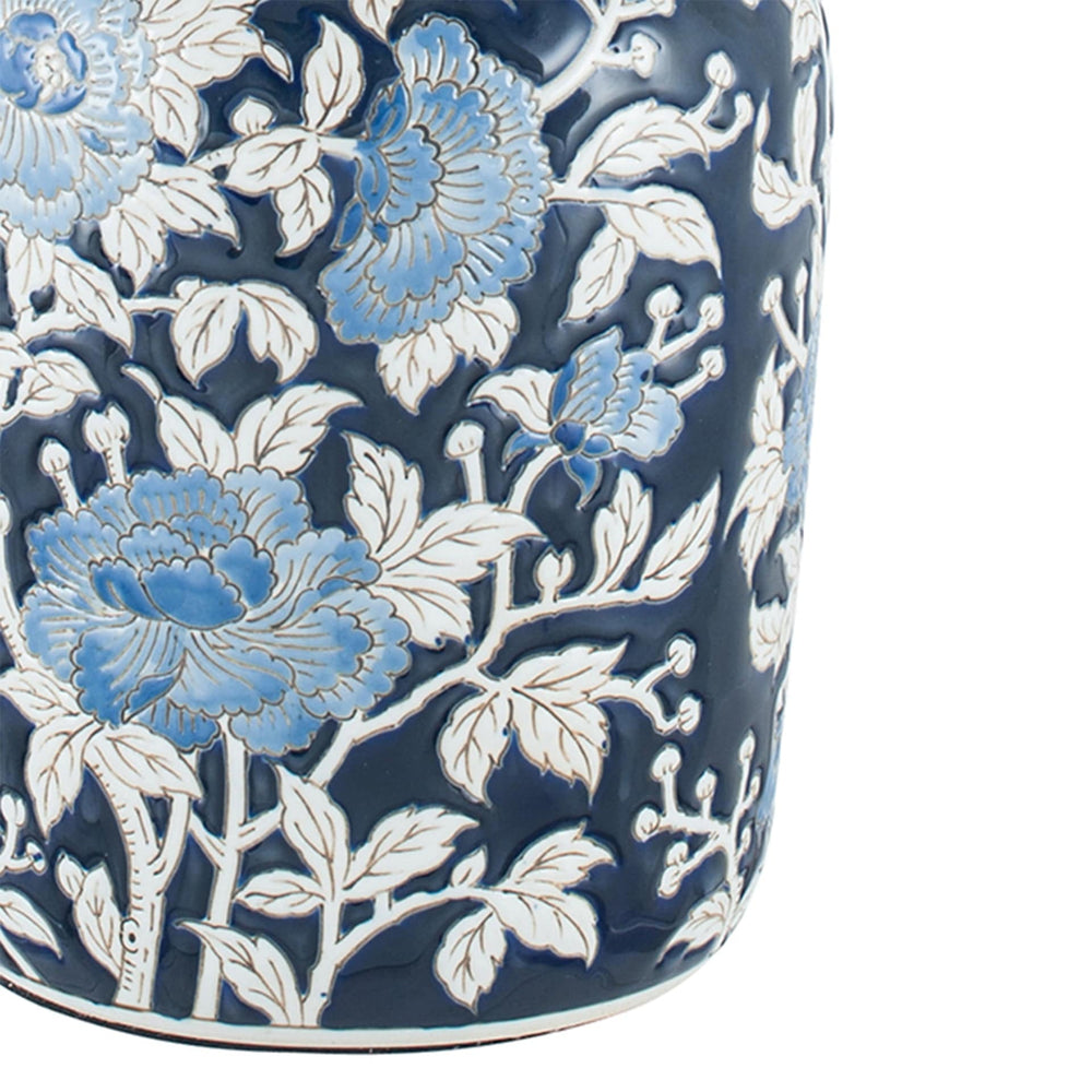 Ruma Blue Floral Table Lamp | Lighting | Rūma