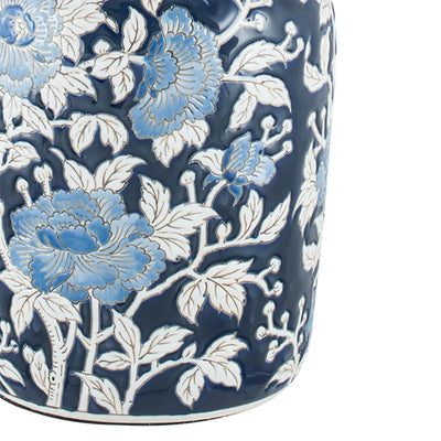 Ruma Blue Floral Table Lamp | Lighting | Rūma