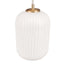 Ruma White Ribbed Glass Pendant | Lighting | Rūma