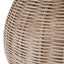 Ruma Large Rattan Cream Wash Table Lamp | Lighting | Rūma