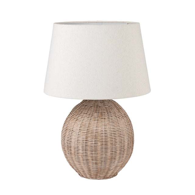 Ruma Large Rattan Cream Wash Table Lamp | Lighting | Rūma