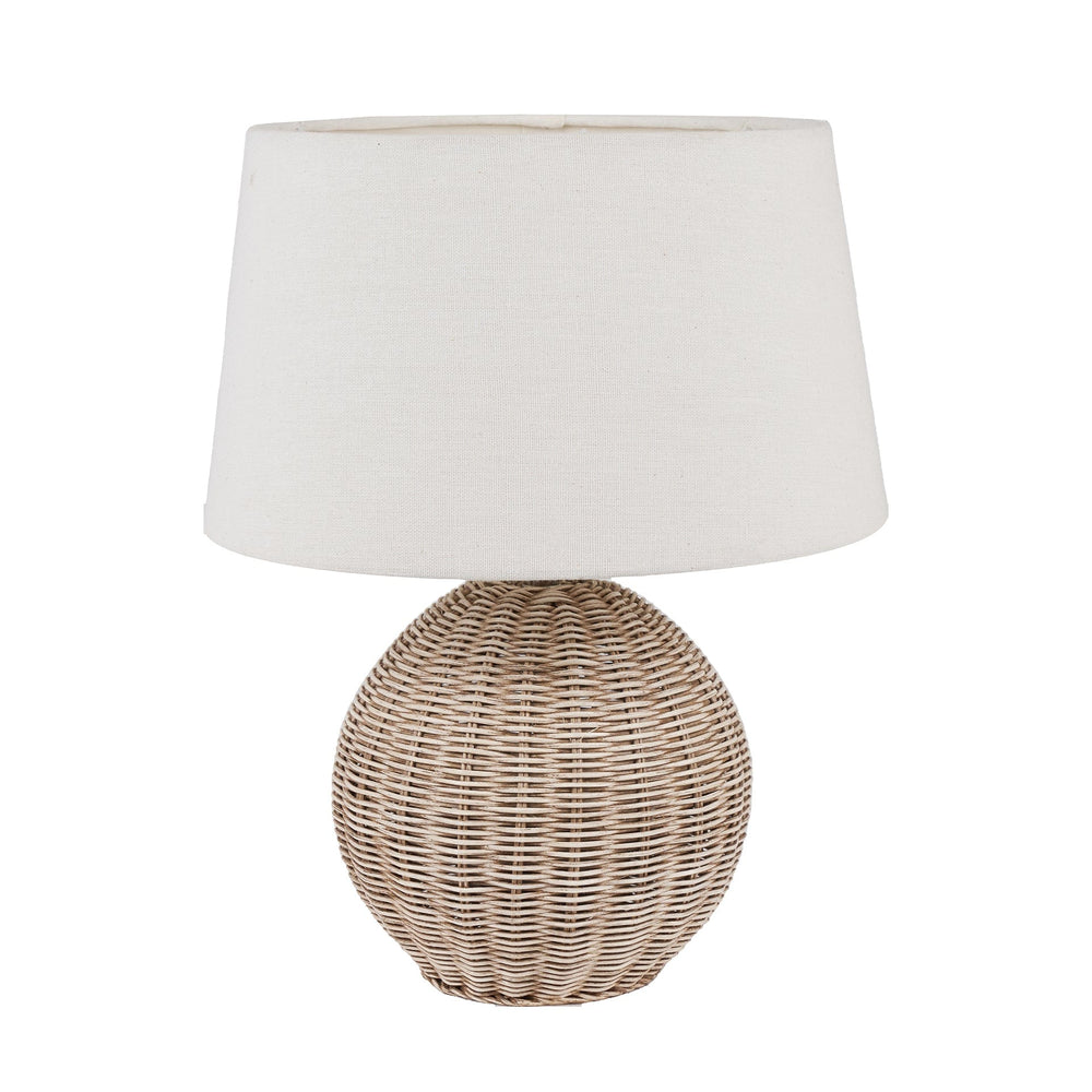 Ruma Small Rattan Cream Wash Table Lamp | Lighting | Rūma