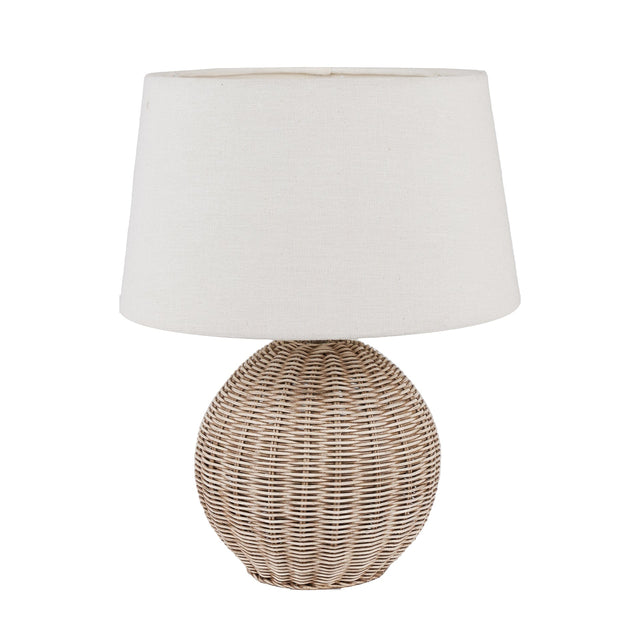 Ruma Small Rattan Cream Wash Table Lamp | Lighting | Rūma