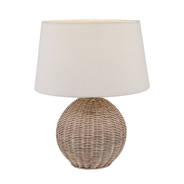 Ruma Small Rattan Cream Wash Table Lamp | Lighting | Rūma