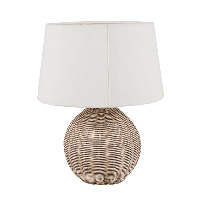 Ruma Small Rattan Cream Wash Table Lamp | Lighting | Rūma