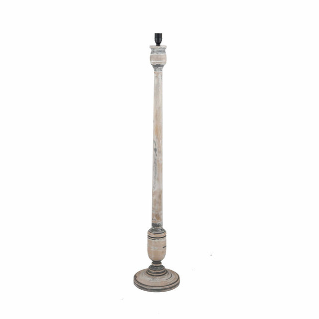 Mantua Grey & White Wash Mango Wood Floor Lamp