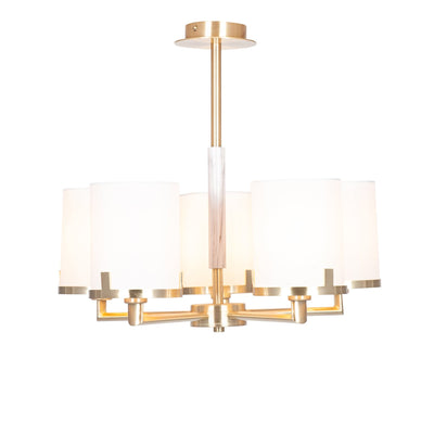 Ruma Marble Effect 5 Arm Pendant | Lighting | Rūma