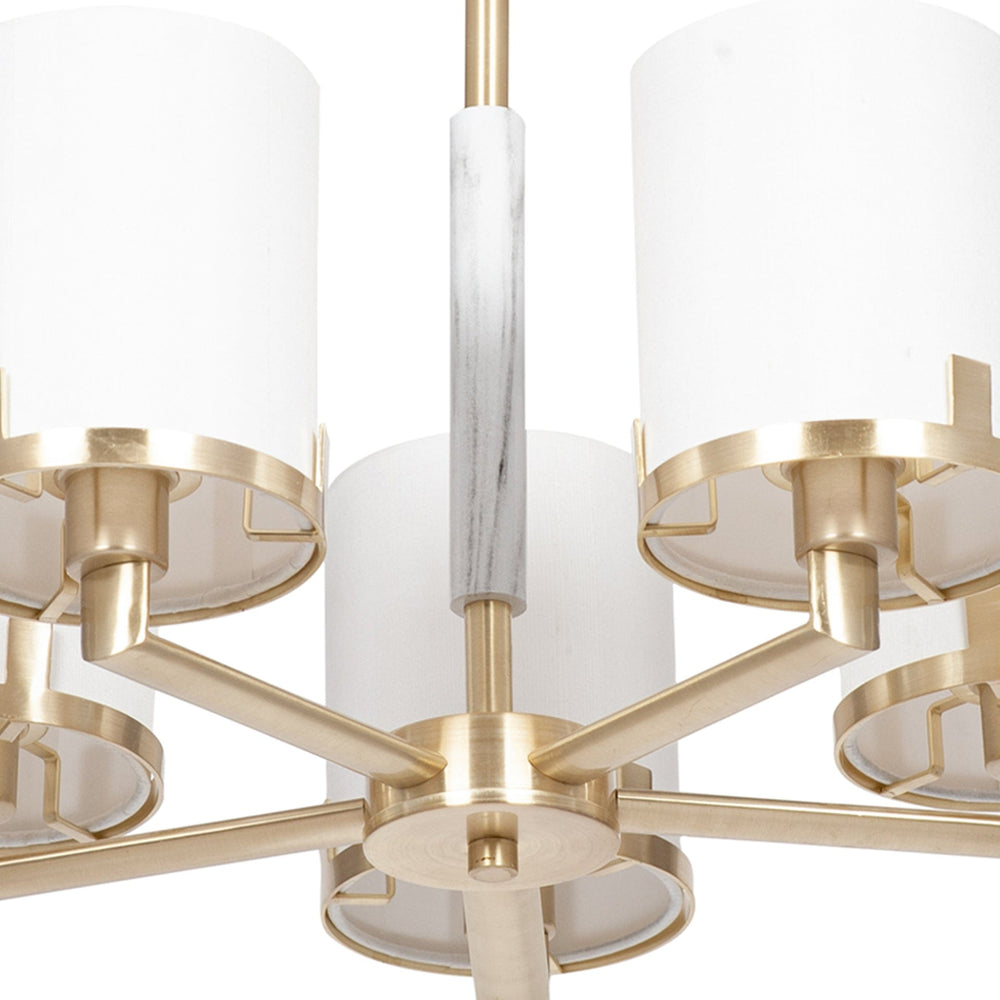 Manzoni Marble Effect 5 Arm Pendant