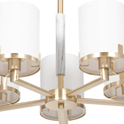 Manzoni Marble Effect 5 Arm Pendant