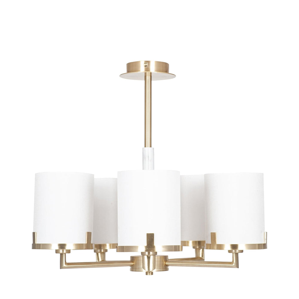 Ruma Marble Effect 5 Arm Pendant | Lighting | Rūma