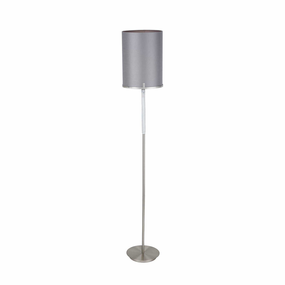 Ruma Silver and Grey Marble Floor Lamp | Lighting | Rūma