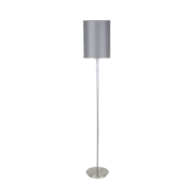 Ruma Silver and Grey Marble Floor Lamp | Lighting | Rūma