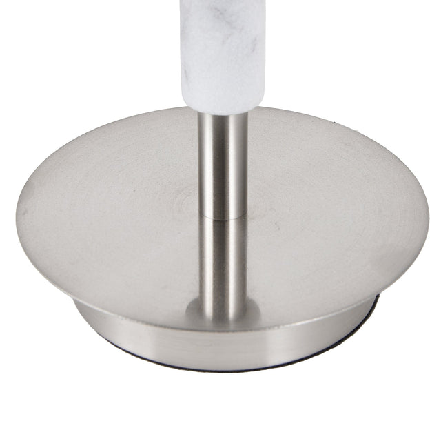 Ruma Silver and Grey Marble Table Lamp | Lighting | Rūma