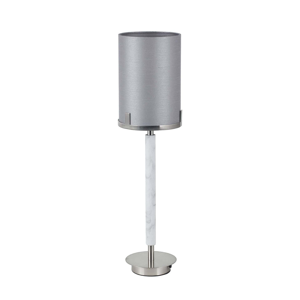 Ruma Silver and Grey Marble Table Lamp | Lighting | Rūma