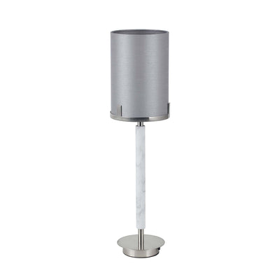 Ruma Silver and Grey Marble Table Lamp | Lighting | Rūma