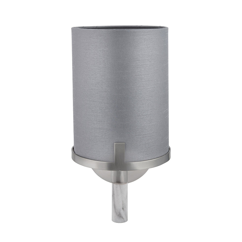 Ruma Silver and Grey Marble Wall Light | Lighting | Rūma