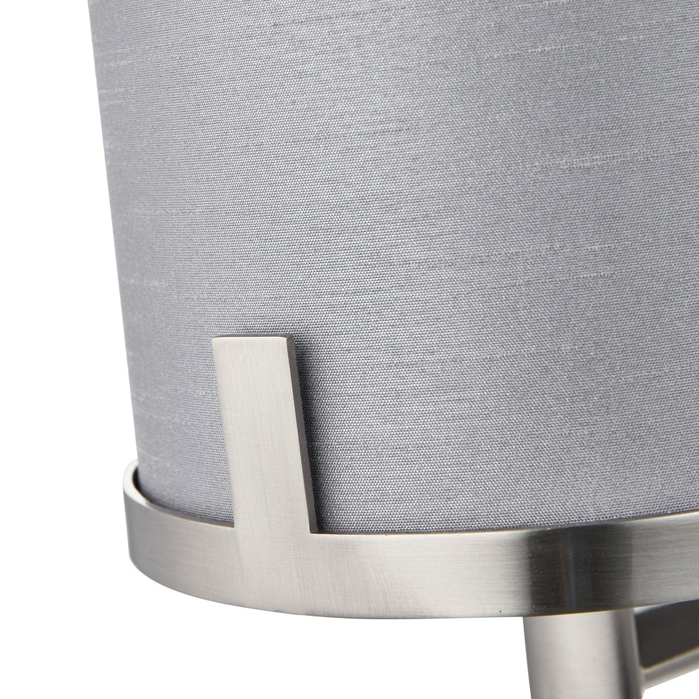 Ruma Silver and Grey Marble Wall Light | Lighting | Rūma