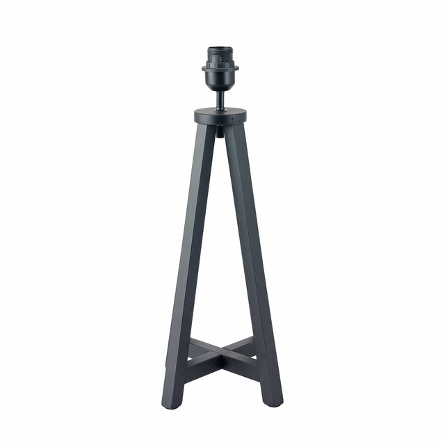 Ruma Matt Black Wood Table Lamp | Lighting | Rūma