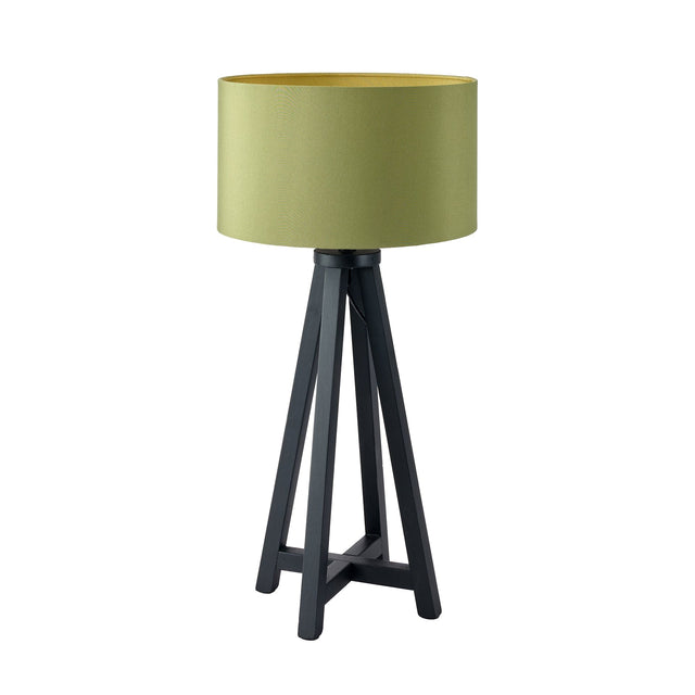 Ruma Matt Black Wood Table Lamp | Lighting | Rūma