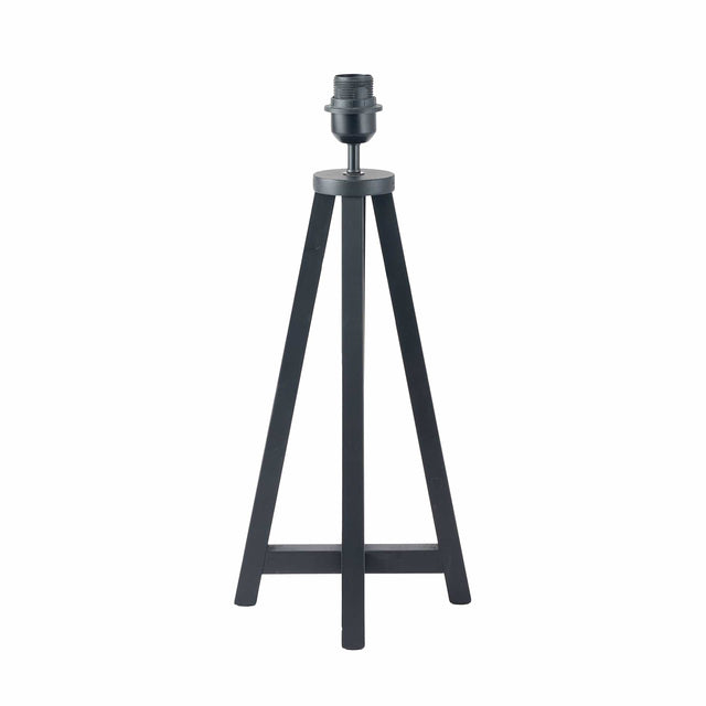 Ruma Matt Black Wood Table Lamp | Lighting | Rūma