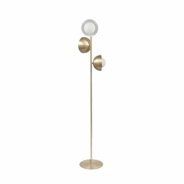 Monet White Orb Dome Floor Lamp