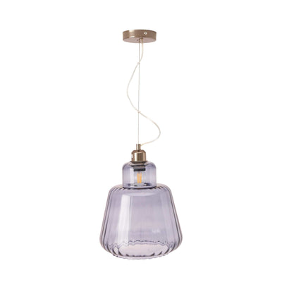Ruma Grey Optic Tapered Glass Pendant | Lighting | Rūma