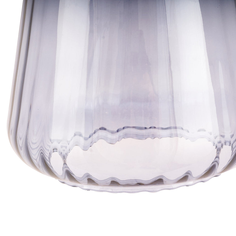 Ruma Grey Optic Tapered Glass Pendant | Lighting | Rūma