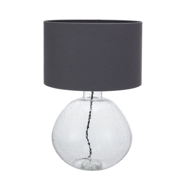 Ruma Clear Bubble Glass Round Organic Table Lamp | Lighting | Rūma