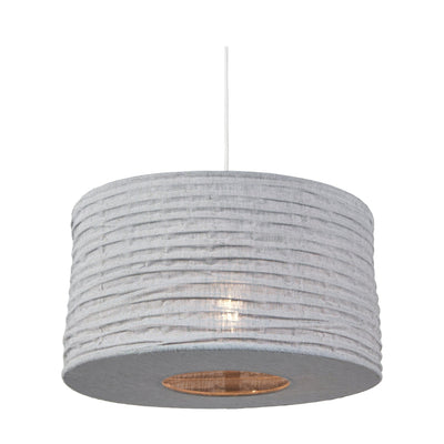Ruma 35cm Grey Jute Pendant | Home Lighting | Rūma