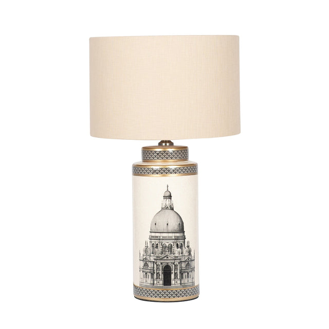 Ruma Building Print Tall Table Lamp | Home Lighting | Rūma