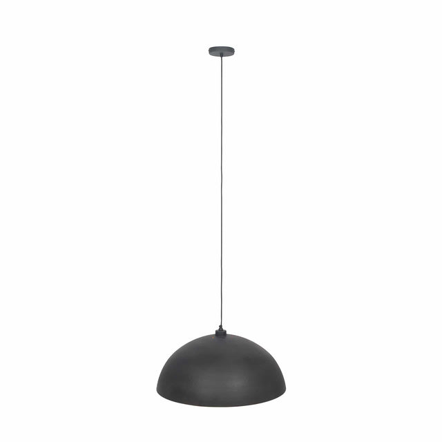 Ruma Matt Black and Gold Leaf Dome Pendant | Lighting | Rūma