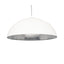 Ruma Matt Cream and Silver Leaf Dome Pendant | Lighting | Rūma