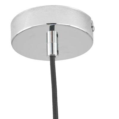 Ruma White Orb And Silver Metal Pendant | Lighting | Rūma