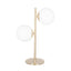 Pegasus White Orb & Gold Metal Table Lamp