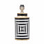 Ponzo Black and White Stripe Table Lamp