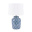 Ruma Blue and White Fish Pattern Table Lamp | Lighting | Rūma