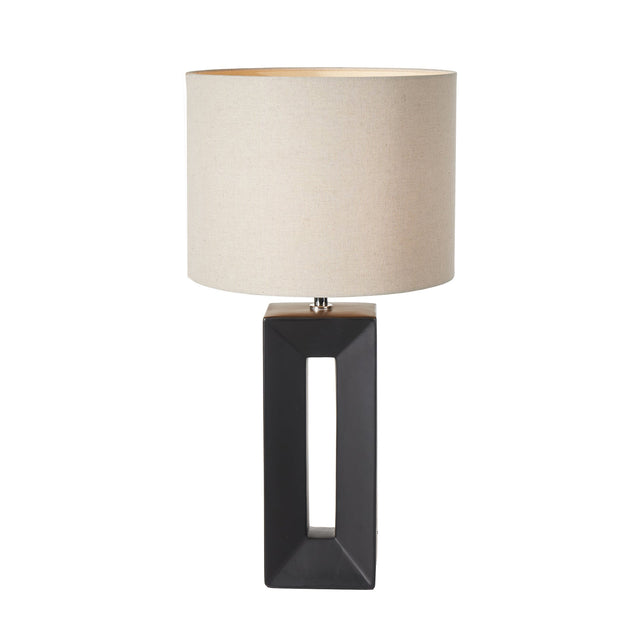 Ruma Black Tall Rectangular Ceramic Table Lamp | Lighting | Rūma