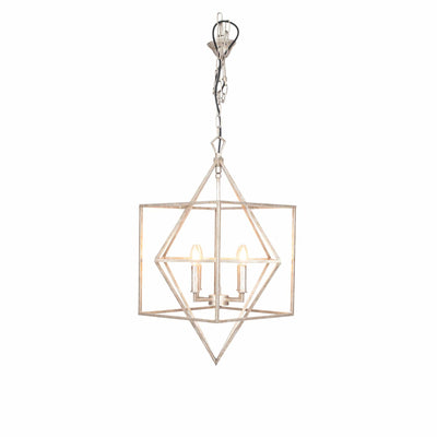 Ruma Antique Silver Metal Multi Arm Cube Pendant | Lighting | Rūma