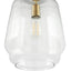 Ruma Clear Glass and Antique Brass Chain Drop Pendant | Lighting | Rūma