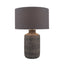Ruma Textured Black Stoneware Table Lamp | Lighting | Rūma