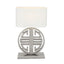 Ruma Silver Statement Circle Table Lamp | Lighting | Rūma