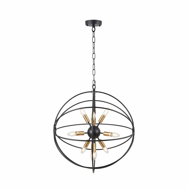 Ruma Black and Gold Sputnik Pendant | Lighting | Rūma