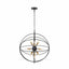 Ruma Black and Gold Sputnik Pendant | Lighting | Rūma