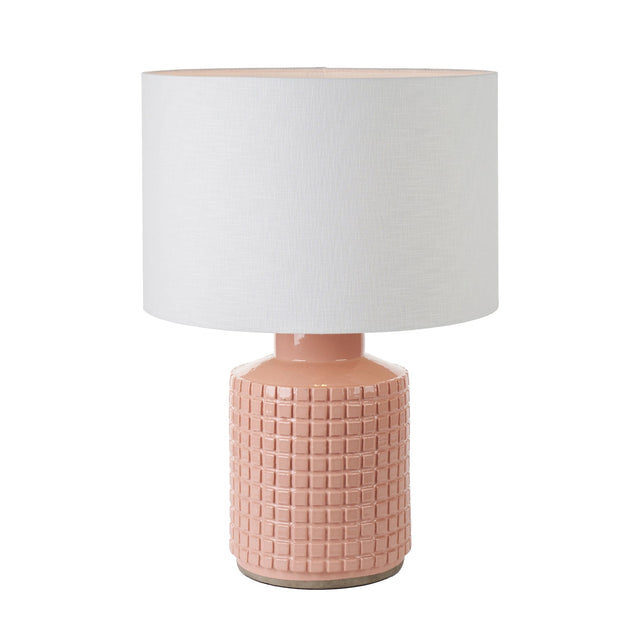 Ruma Apricot Square Stoneware Table Lamp | Lighting | Rūma