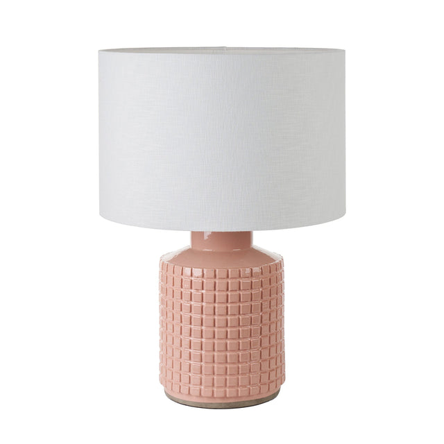 Ruma Apricot Square Stoneware Table Lamp | Lighting | Rūma